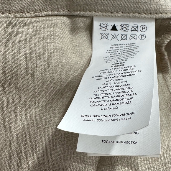 Women Cropped Pants MICHAEL Michael Kors
Wide Leg Capri Pants Beige Linen Pants - Picture 7 of 7